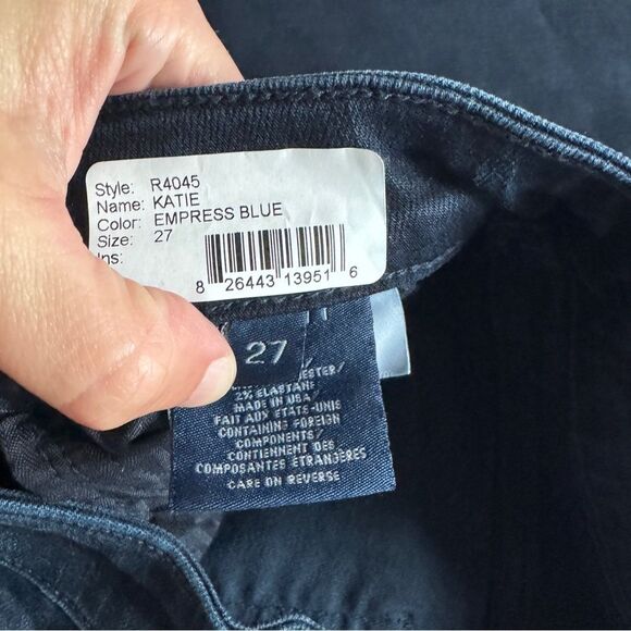 Fidelity Katie High Rise Classic Flare Empress Blue Jeans Size 27 NWT - Picture 10 of 11